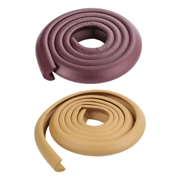 

2 PCS 2M Children Protection Table Guard Strip Baby Safety Products Glass Edge Furniture Horror Crash Bar Corner Foam Bumper Col