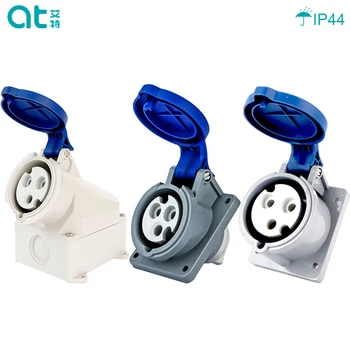 

16A 32A IP44 Waterproof Industry Socket Surface Mounted and Flush Mounted Electrical Connector