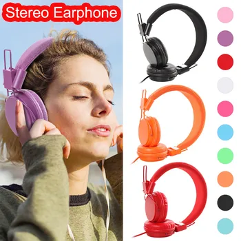 

DJ Bass Headphone Headset With Mic 3.5mm Wired Over Ear Stereo Earphone Foldable Over-ear Noise HiFi Stereo Canceling Gaming