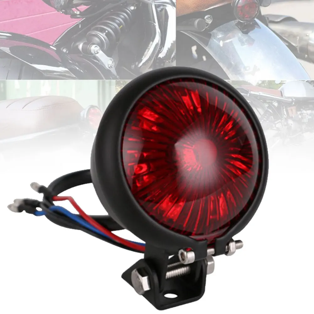 

Motorbike Adjustable Waterproof Accessories Shockproof Modified Exterior Brake LED Red 12V Tail Light Rear Motorcycle Racing