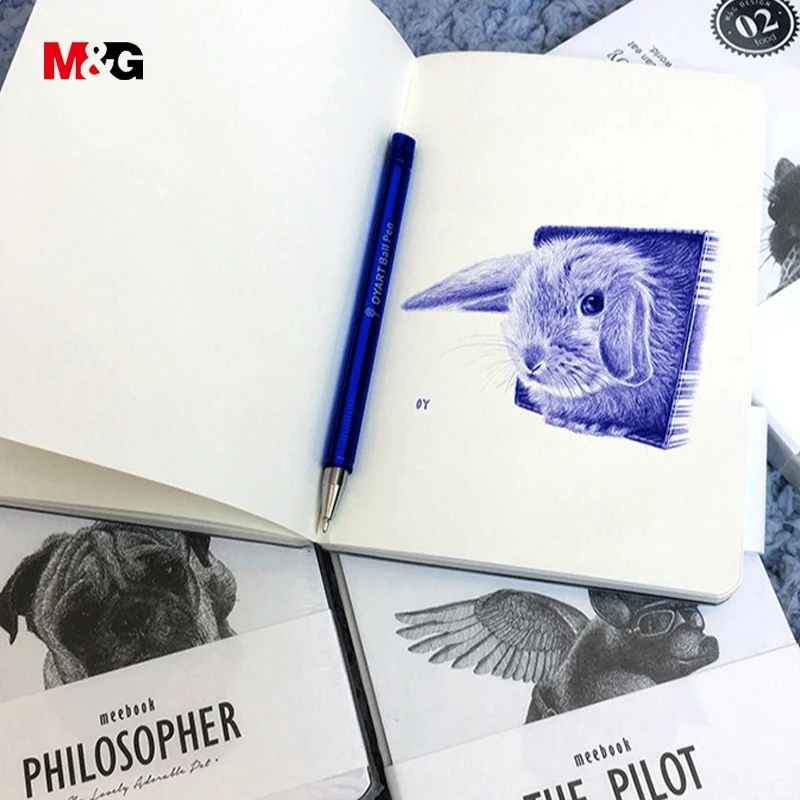 M&G, известный дизайн, манга, животный узор, записные книжки для школы и офиса, качественные, милые, А5, журнал для путешествий, альбом для зарисовок, подарок для детей