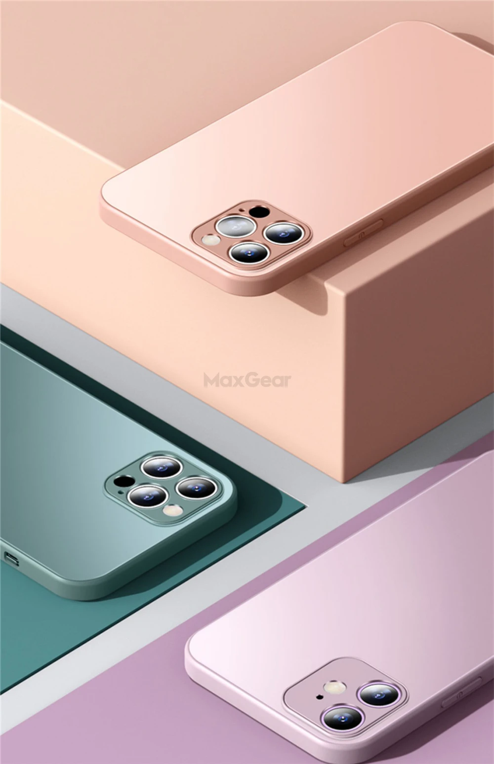 Luxury Original Matte Tempered Glass Case for iPhone 11 Pro Max 12 Mini X XR XS Max 8 7 Plus Liquid Silicone Soft TPU Back Cover iphone 12 pro max cover
