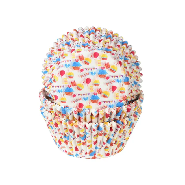 100pcs/set Muffin Liners Cupcake Paper Cups Cake Forms Baking Box Case Cake Mold Decorating Tool Wedding Birthday Party Supplies C01