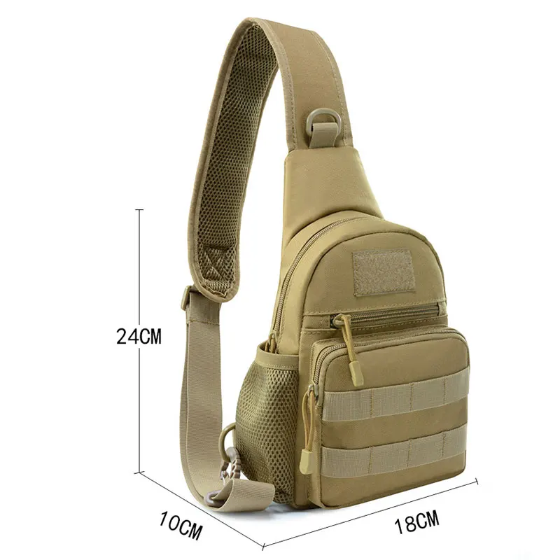 Tactical Backpack Shoulder Chest Bag Camouflage Rucksack Outdoor Hiking Camping Travel Sports Bag