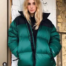 Bread Suit Couple Men's and Women's Face Down Jacket Outdoor Warm Jacket European and American Pie To Overcome Winter Warmth