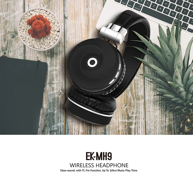 EK MH9 Wireless Headphones Bluetooth 5 0 Headset Foldable Stereo Gaming Headphones for iPad Mobile Phone D35