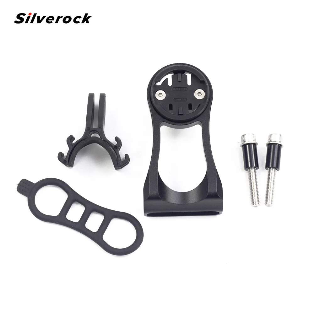 

SILVEROCK Out Front Computer Mount Headlight Holder for Garmin Edge Sigma Bryton IGPSPRORT Wahoo Camera Hero Bicycle Accessories
