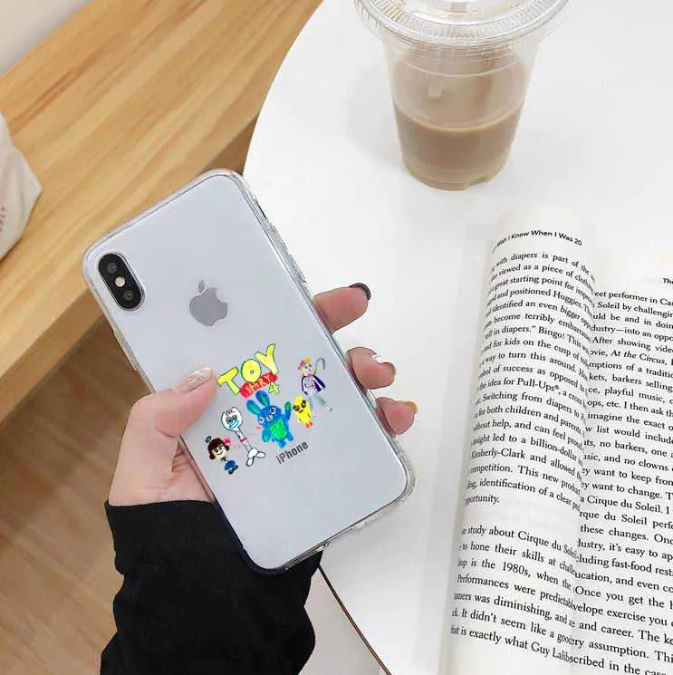 Мультяшный Forky чехол для телефона для iPhone SE 5S 7 11 Pro X XS MAX XR 8 6 6s Plus забавная история игрушек Мягкая силиконовая задняя крышка с надписью Funda - Цвет: TPU