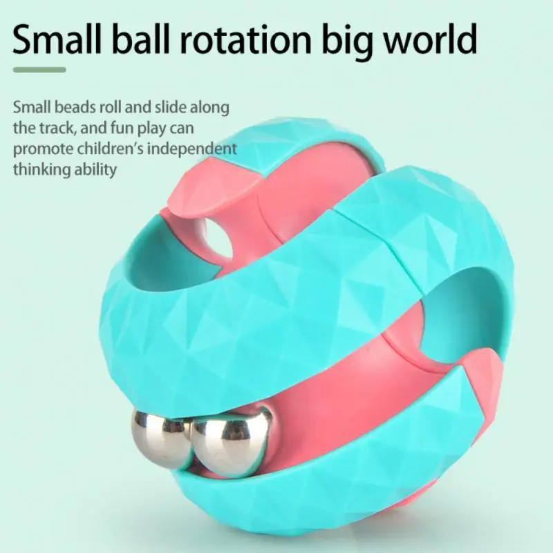 1PC Fingertip Anti-stress Spinner Fun Bead Creative Deformation Antistress For Hand Fidget Pinball Track Top Toys | Игрушки и хобби