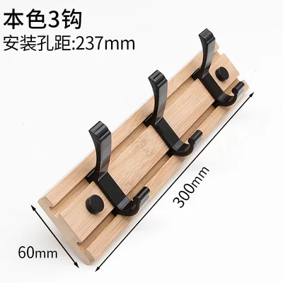 3 Holes Nordic Европейская мода Стиль Спальня мебель вешалка для одежды, крючки, станок и Гостиная шкаф деревянный, для шляп стеллажи для выставки товаров вешалка настенный крючок - Цвет: 3 Holes