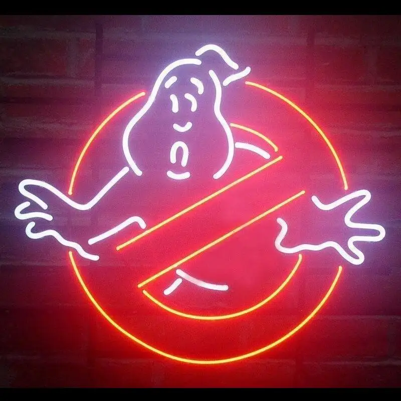 Custom Ghostbusters Ghost  Glass Neon Light Sign Beer Bar