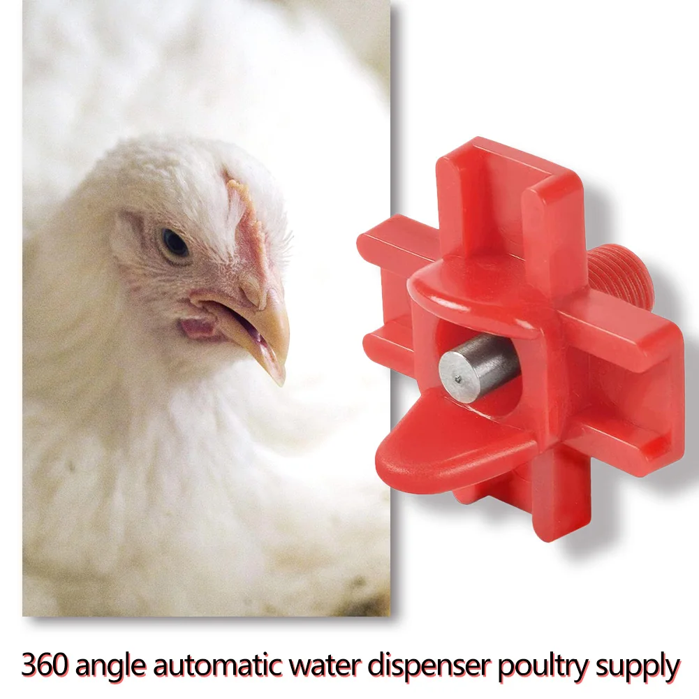 12pcs Chicken Waterer Hens Quail Birds Drinking Waterer For Chicken Coop Chick Nipple Automatic Drinkers Poultry Farm Animals