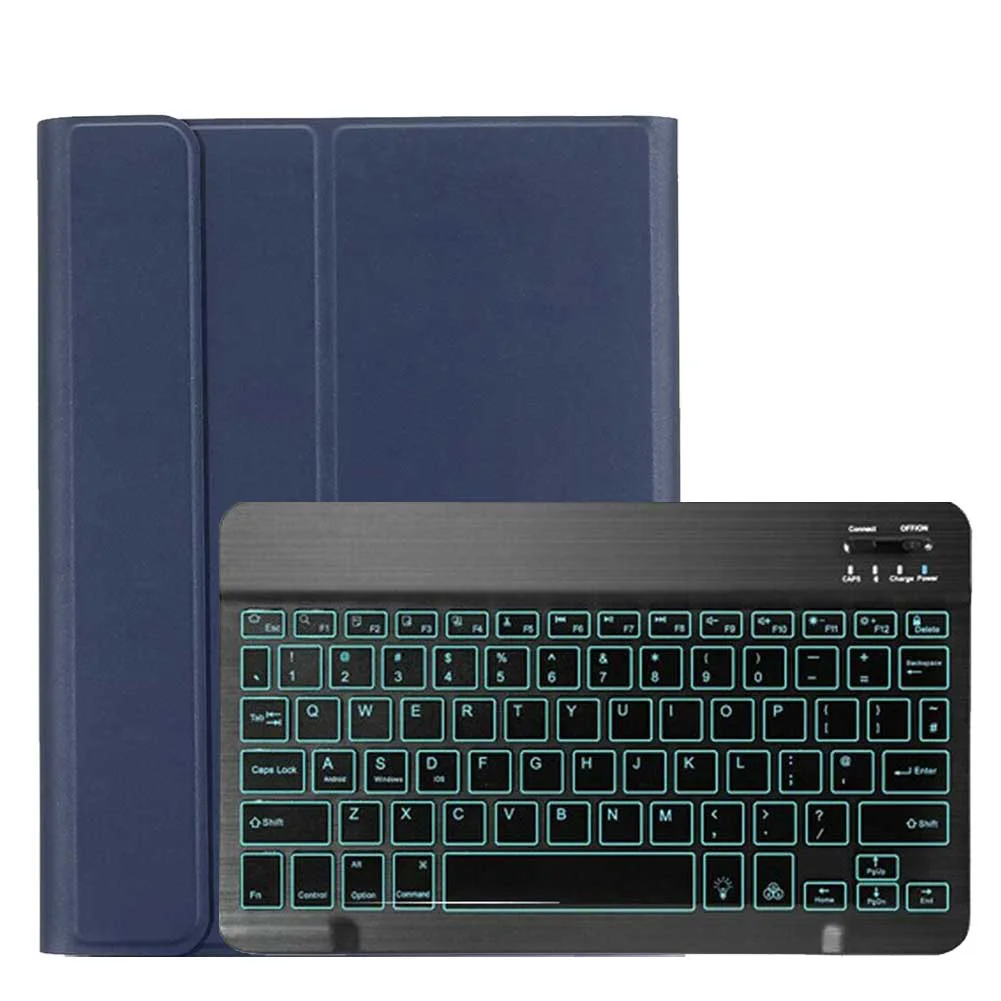 Backlit Keyboard for iPad Air 4 10.9 inch 2020 PU Leather Flip Stand Cover for iPad Air4 2020 Wireless Bluetooth Keyboard Case