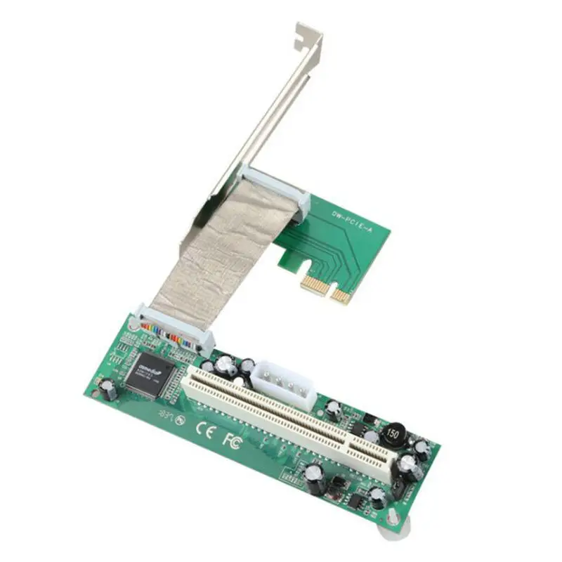 PCI-E PCI express для PCI кабель адаптера mini pcie x1 для x16 riser card для bitcoin miner - Цвет: Красный
