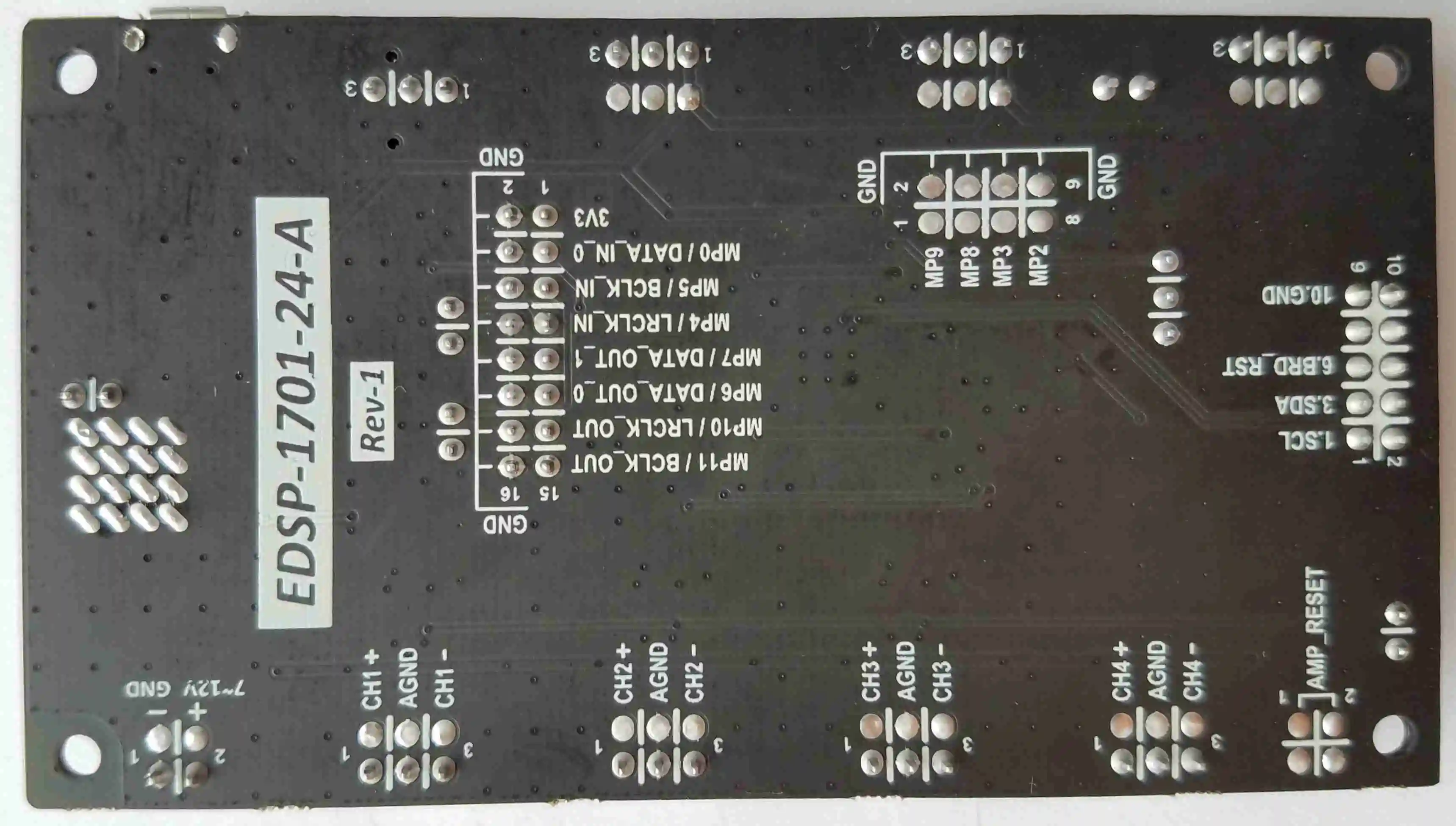 ADAU1701 Sigma DSP Audio Processing Board / Front Board / USBi Board-4 Channels Input 4 Channels