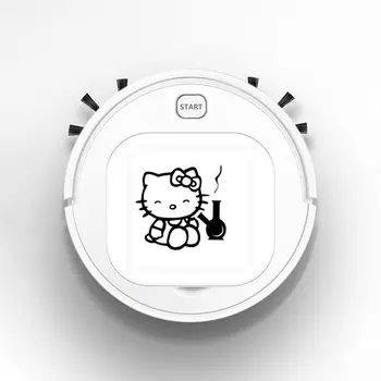 

1800Pa USB Smart Robot Rechargeable 3 in 1 Auto Smart Robot Strong Suction Sweeper Vacuum Cleaners Hello Kitty Stoned Weed