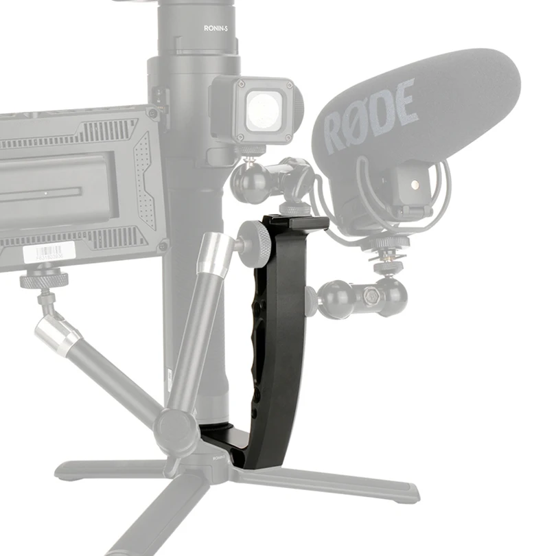 DH-03 L Тип Кронштейн микрофон подставка ручка Видео монитор крепление для DJI Ronin s Zhiyun кран 2 Moza air 2 карданный аксессуар