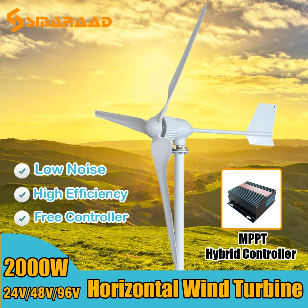 Compras con descuento Entrega rápida y precios bajos Compre Auténtico  energía eólica Generador de viento 48 v/2000 W Black Edition aerogenerador  ISTA-Breeze ®