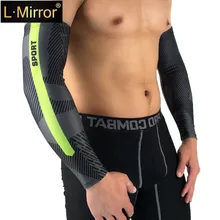 L. Зеркало 1 пара УФ-защита охлаждающая рука компрессионные рукава-солнцезащитный костюм для езды на велосипеде, вождения, гольф, баскетбол, активного отдыха