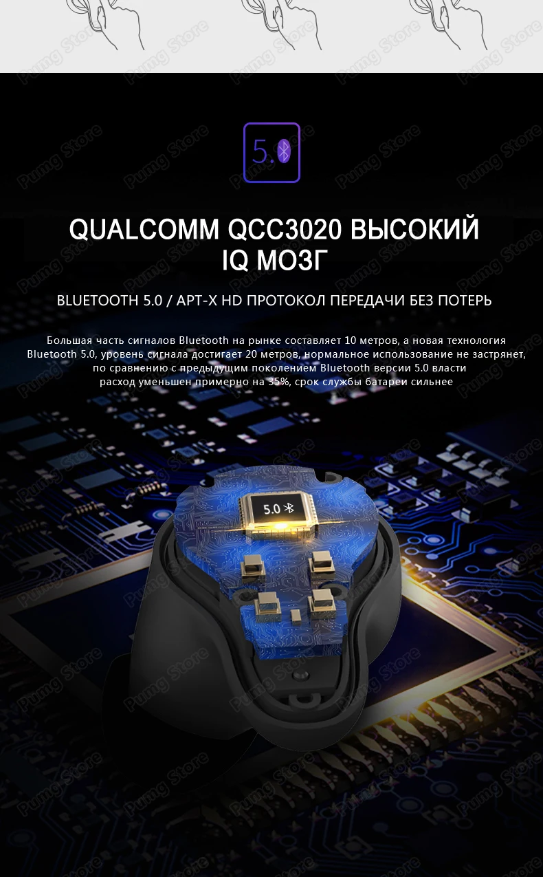 MIFO O7 TWS Bluetooth беспроводные наушники водонепроницаемые сенсорные HIFI Bluetooth наушники спортивные стерео сбалансированные Aptx наушники для музыки