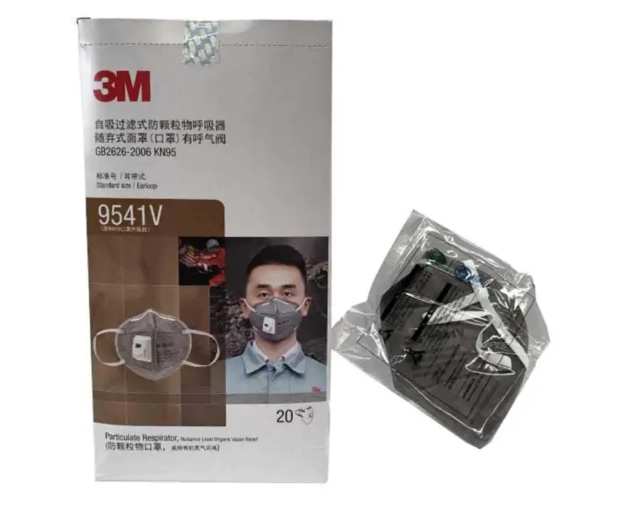 

Niosh 3M FFP3 9541V Dust Mask Aura Respirator Protective Mask Anti-PM2.5 Filter Oily Non-oily Particulates Haze Weather