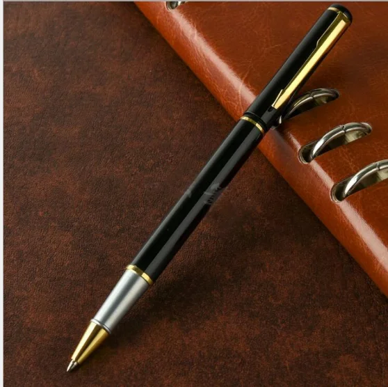 Gold and matte black Гелевая ручка, металлическая перламутровая ручка, ручка для подписи, нейтральная ручка, 0,5 мм, 20 шт./лот, рекламный подарок, бизнес, офисные принадлежности, GP653 - Цвет: Gold and matte black