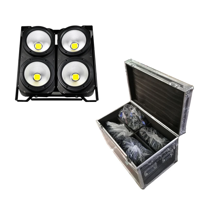 4 шт./лот LED 4X100W COB light + flight case DMX led par professional stage dj light|led light|dj lightpar |
