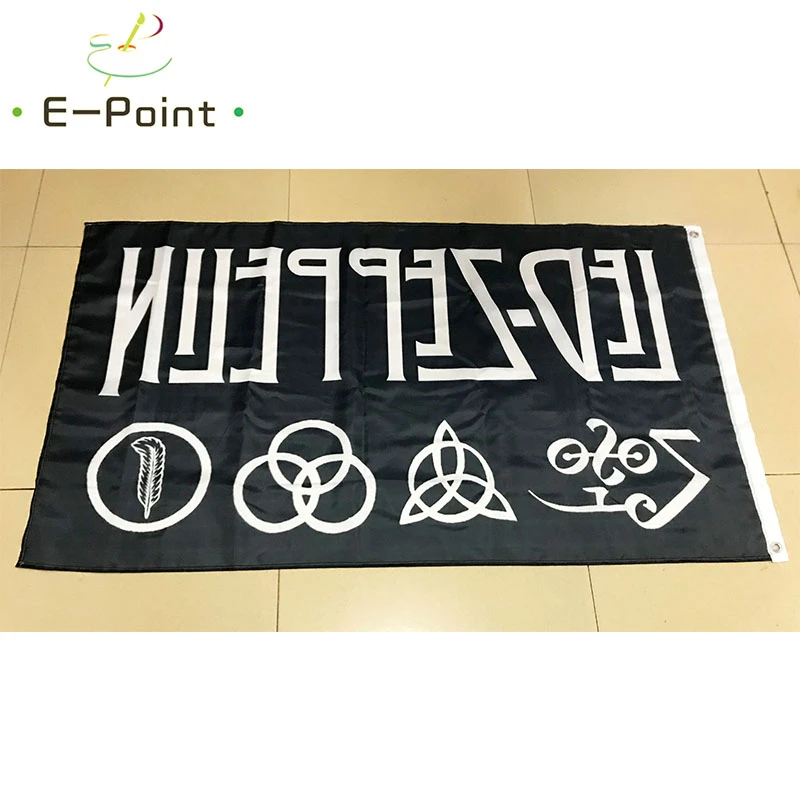 Британский Led Zeppelin рок флаг группы 2ft* 3ft(60*90 см) 3ft* 5ft(90*150 см) размер рождественские украшения для домашнего флага баннер подарки