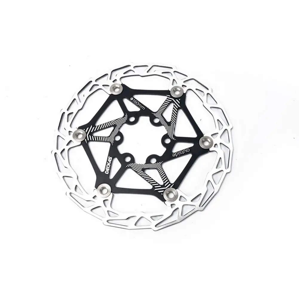 Black GloryStar, 1 шт., 160 мм, плавающий диск, шестиконтактный плавающий диск, Ультра-яркий светильник, тормозной диск для горного велосипеда, уменьшает теплоотдачу - Цвет: Black