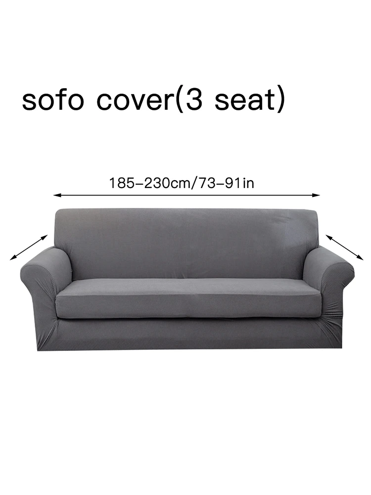 Water Repellent High Stretch Sofa Cover Suede Couch Covers Slip Cover Multi Size 