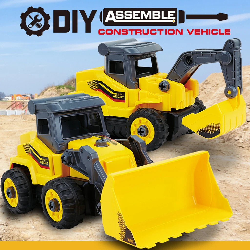 rc excavator and dump truck