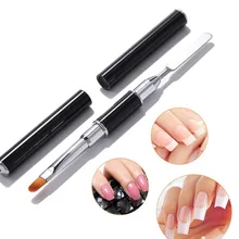 Маникюрная двойная ручка с толкающей головкой двойного назначения guang liao bi цвет бар тисненая Удлиняющая кремовая Ручка Маникюр цветной Dr