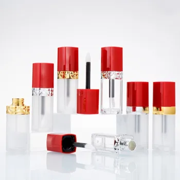 

5PCS 5ML Empty Transparent Lipgloss Tubes Plastic Lip Balm Lipgloss Containers Mini Sample Cosmetic Container Refillable Bottles