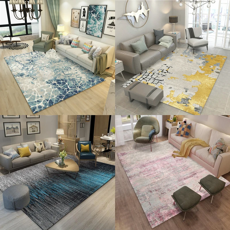 

Nordic sofa carpet living room simple modern tea table carpet bedroom full room bedside carpet home