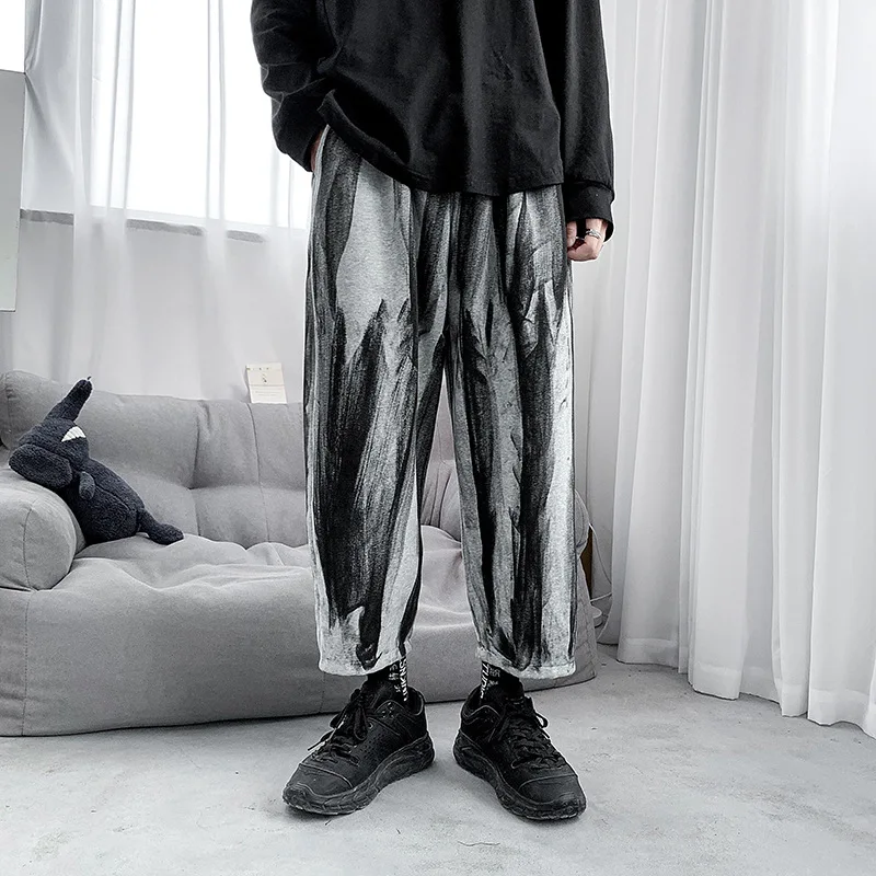 

Pockets Tie Dye Loose Joggers Harem Pants Japanese Streetwear Men Hip Hop Harajuku Casual Fashion Baggy Pants Trousers Male Pant