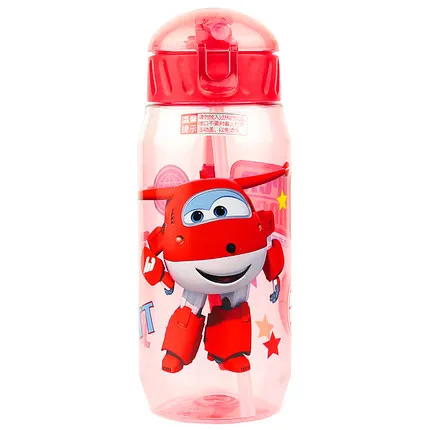 Disney  Mickey Mouse  Cartoon cups With straw kids snow White Captain America Sport Bottles girls Princess Sophia Feeding  cups G