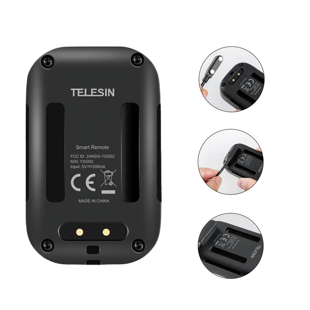 TELESIN 1 м водонепроницаемый Wifi Пульт дистанционного управления для GoPro Hero 8 7 6 5 3 + 4