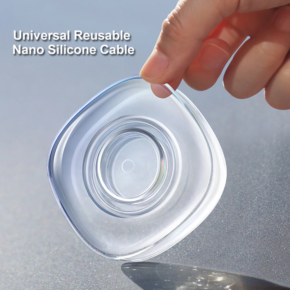Universal Magic Rubber Pad Reusable Silicone Winder Sticker Car Wall Phone Holder Multi-Function Fixate Gel Pad car holder