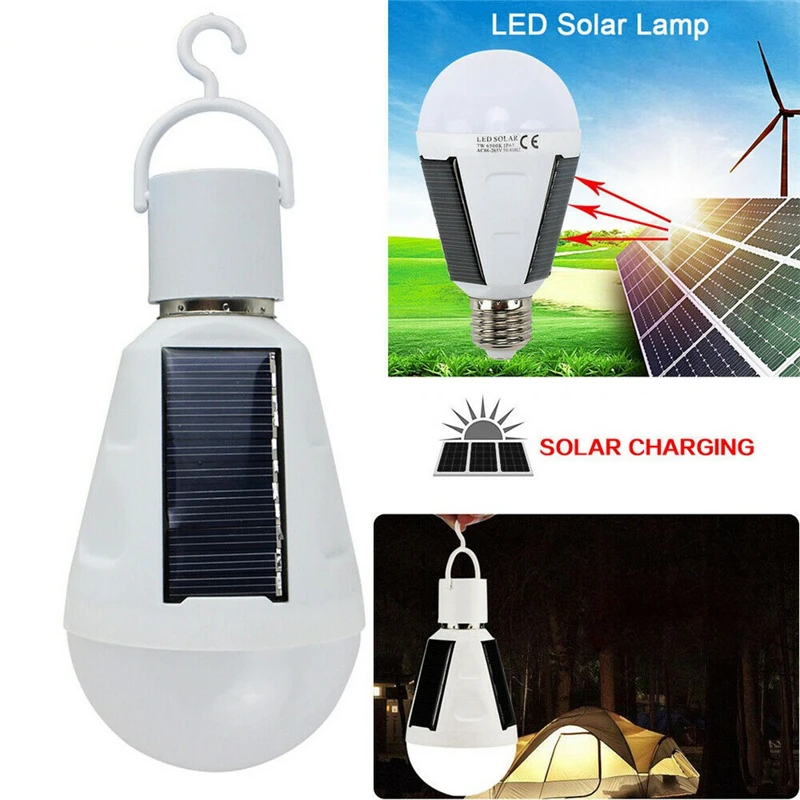 7W/12W E27 солнечные светодиодные лампы SMD5730 палатки аварийного освещения
