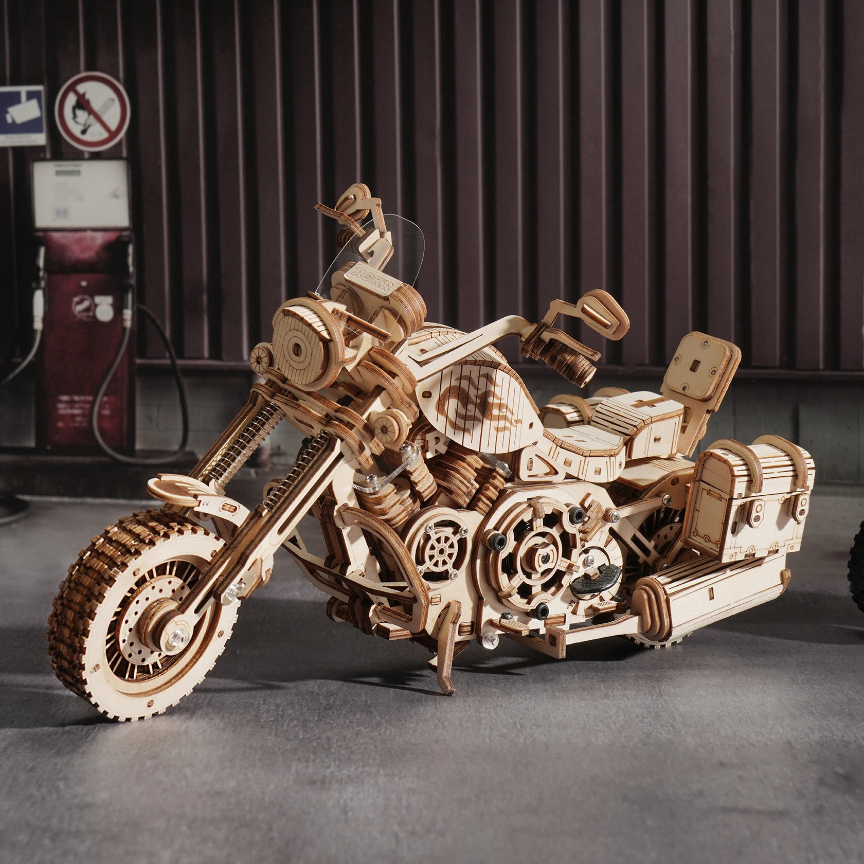 3D Classic wooden Motorcycle Puzzle