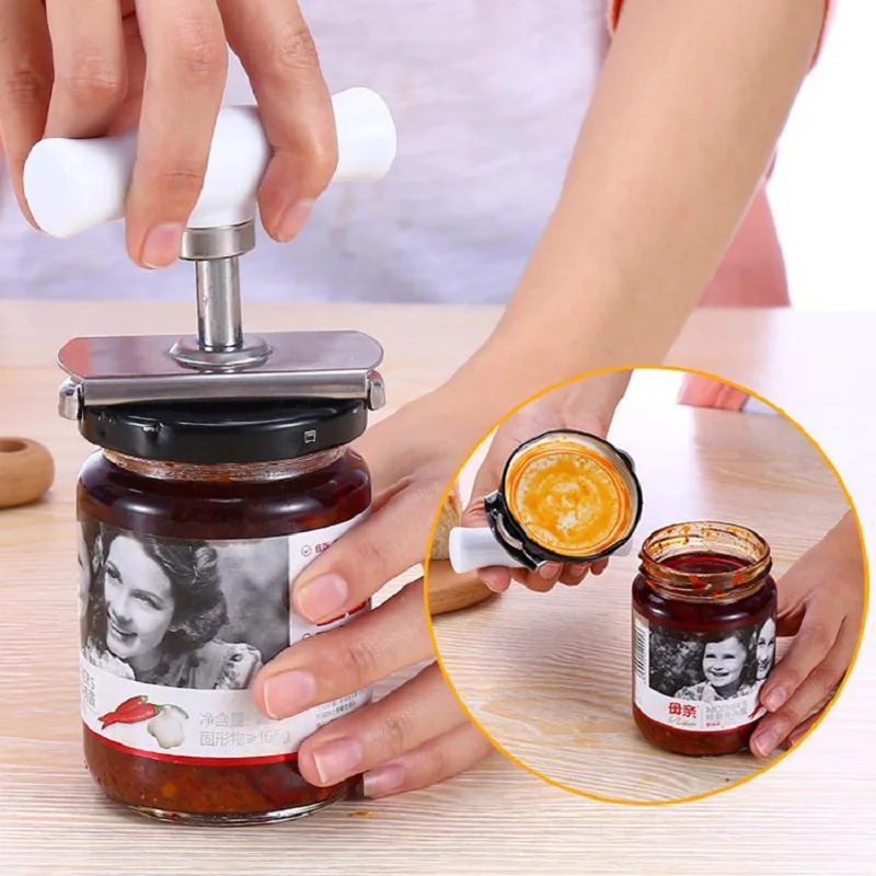 

Adjustable Jar Opener Stainless Steel Lids off Jar Opener Bottle Opener Can Opener Kitchen Gadget