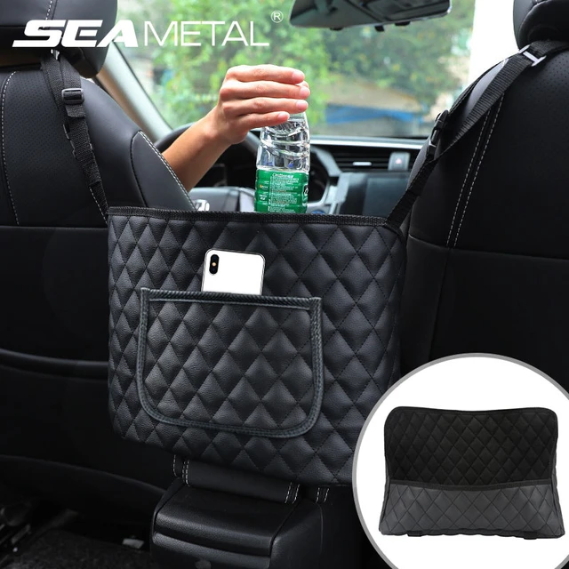 Sac de rangement en cuir pour siège arrière de voiture, sac de rangement de  haute capacité pour Automobile, organisateur de coffre de voiture à usages  multiples - AliExpress