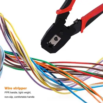 

Multi-function Telephone Cable Wire Stripper Cutter Electrician Crimping Pliers Excellent Rust-proof Strong and Durable