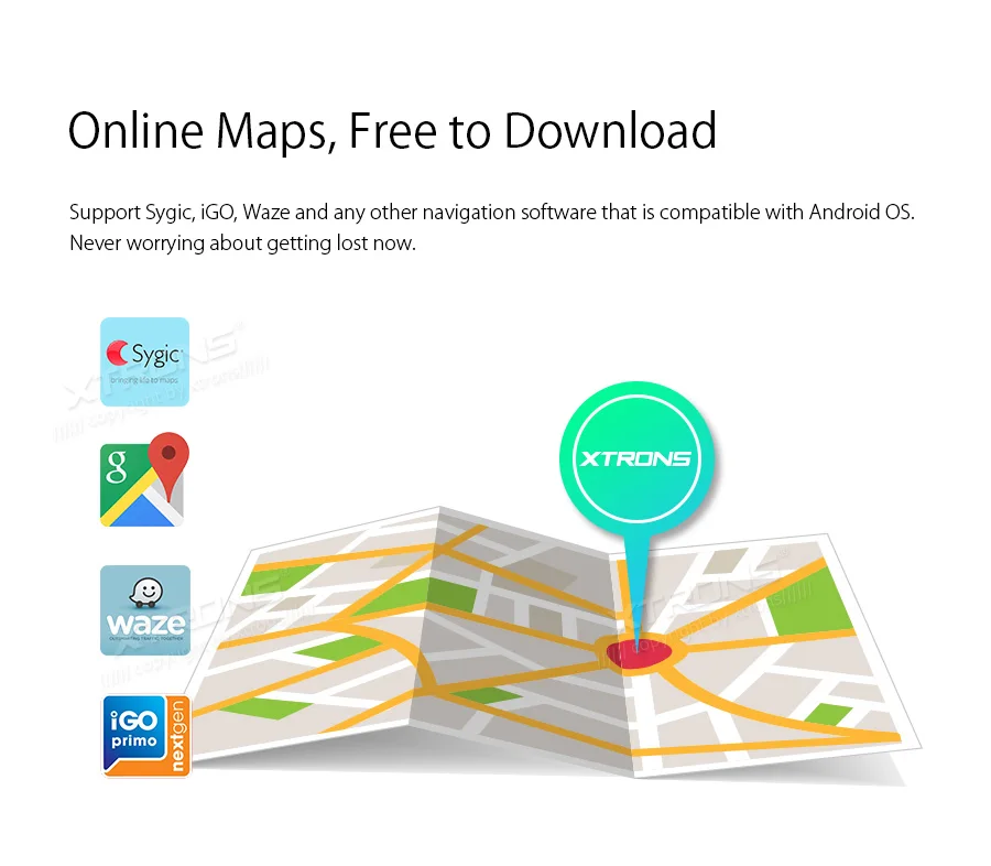 Discount XTRONS 5" Android 9.0 Car Radio Stereo Player for JEEP Grand Cherokee Liberty Wrangler for Chrysler for Dodge GPS Navigation 3