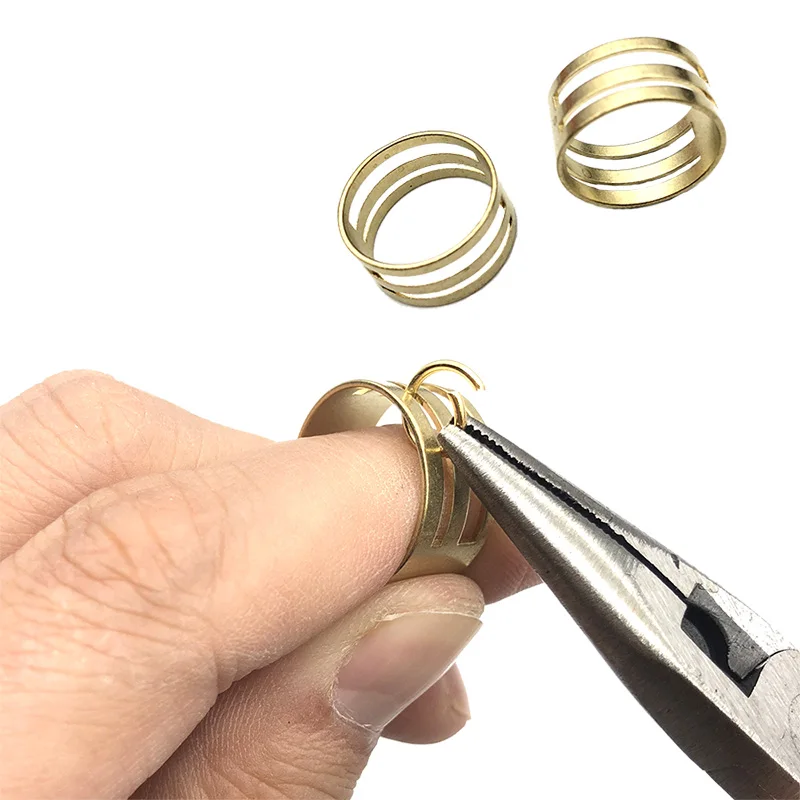 Купить 1 Got 1 нержавеющая сталь прыгающее кольцо открывалка открытие закрывающееся кольцо на палец Круглый Круг бусина плоскогубцы для DIY ювелирных изделий инструмент