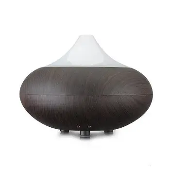 

Ultrasonic Aromatherapy Machine 160ml Mini Humidifier Aromatherapy Light Wood Grain Atomizer Home Office Air Purifier LED Light