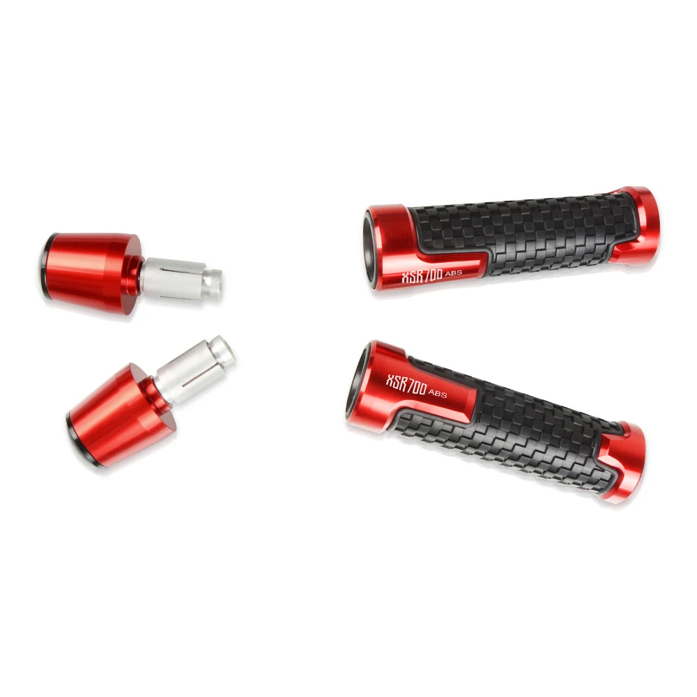

Motorcycle Accessories 7/8"22mm CNC Handlebar Grips Handle Bar Hand Bar End Plug Hand Grips Rubber FOR YAMAHA XSR 700 ABS