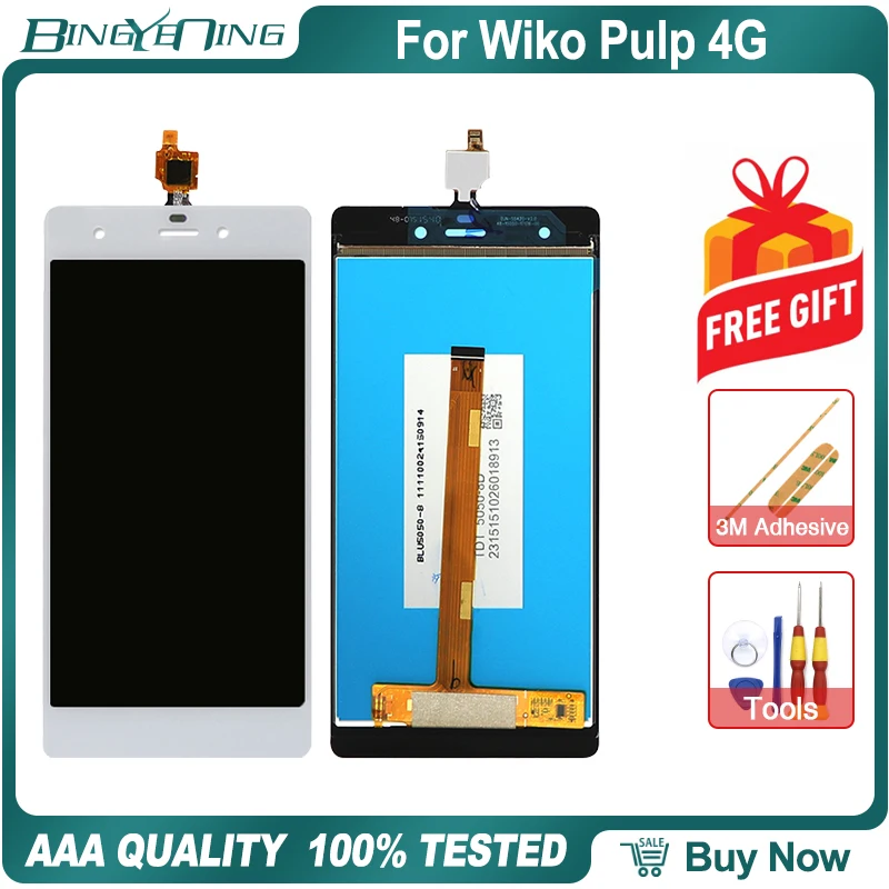 Для Wiko Pulp 4G lcd и сенсорный экран дигитайзер с рамкой дисплей экран модуль аксессуары сборка Замена инструменты