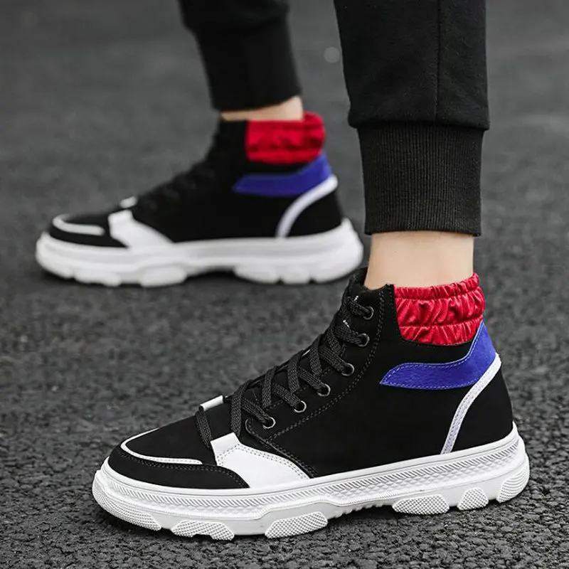 

Man Shoes Krasovki Mocassin Homme Comfortable high top Trainers Chaussures Pour Hommes Men Sneakers Casual Shoes A56-42