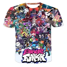

Friday Night Funkin 3D Print Men Women T-Shirt Fashion Anime Short Sleeve Kids Boys Tshirts Girls Hip Hop Tops Tee 4XL